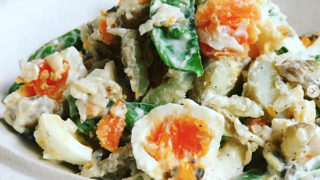 新じゃがとスナップエンドウのポテトサラダ
