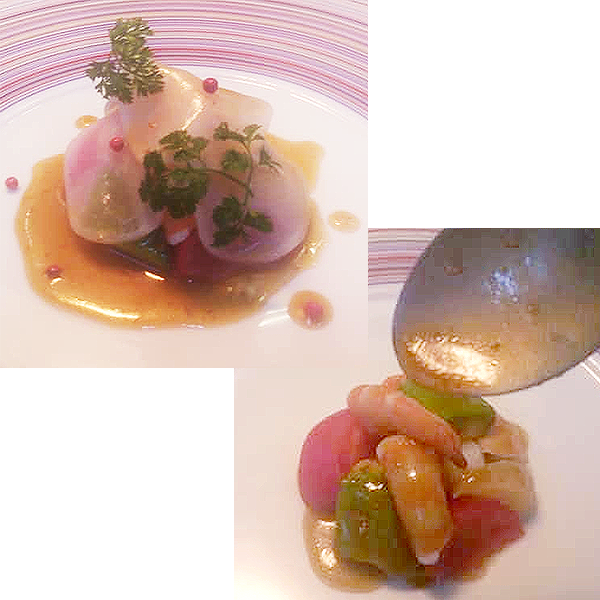 ハチミツとシェリーヴィネガーのヴィネグレット(ドレッシング)コリアンダー風味