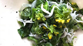 とりあえず、蒸し煮！〜菜の花と新玉ねぎVer.〜