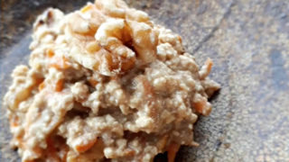 人参とクルミの白和え