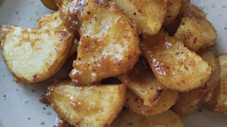 新じゃがいものメープル味噌炒め