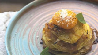 じゃが芋と林檎の重ね焼きタルト
