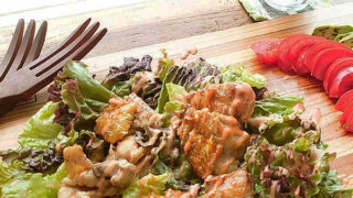 シャキシャキレタスの巻き巻きケバブ風サラダ