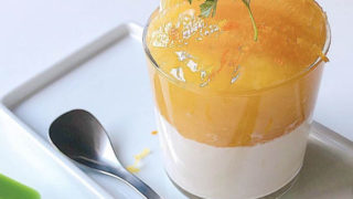 オレンジゼリーのパンナコッタ