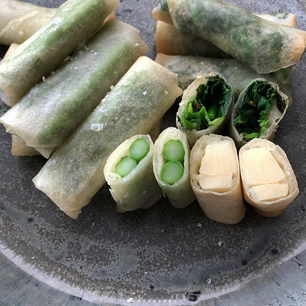 春野菜の白春巻き