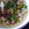 玉ねぎと白インゲン豆のスープ