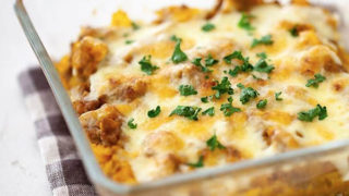 かぼちゃのミートグラタン風