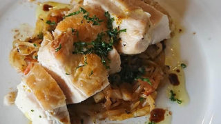 鶏むね肉と春キャベツのブレゼ カレー風味