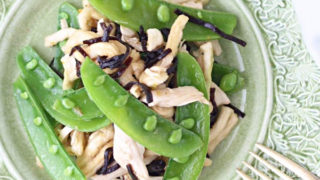 ササミと切り干し大根、スナップエンドウのヘルシーサラダ