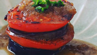 焼きなすのミルフィーユ