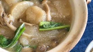 新じゃがだんご入りかぶら鍋