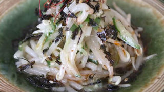 もやしときゅうりのだしナムル