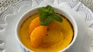 オレンジのクレームブリュレ