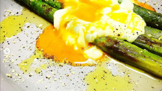 焼きアスパラ3種