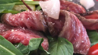 牛肉の柔らかタリアータ