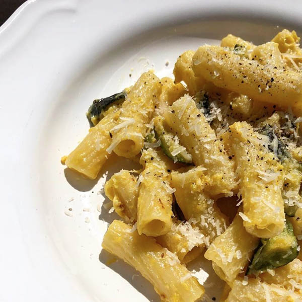 ズッキーニのカルボナーラ