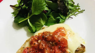 ポークソテーケッカソース添え